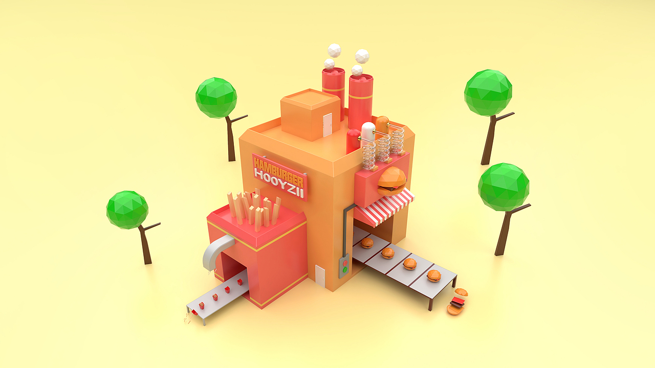 汉堡薯条加工厂