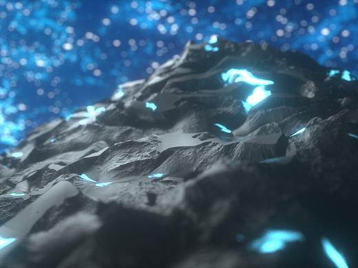 c4d oc渲染 石头 石块 材质练习 附工程文件