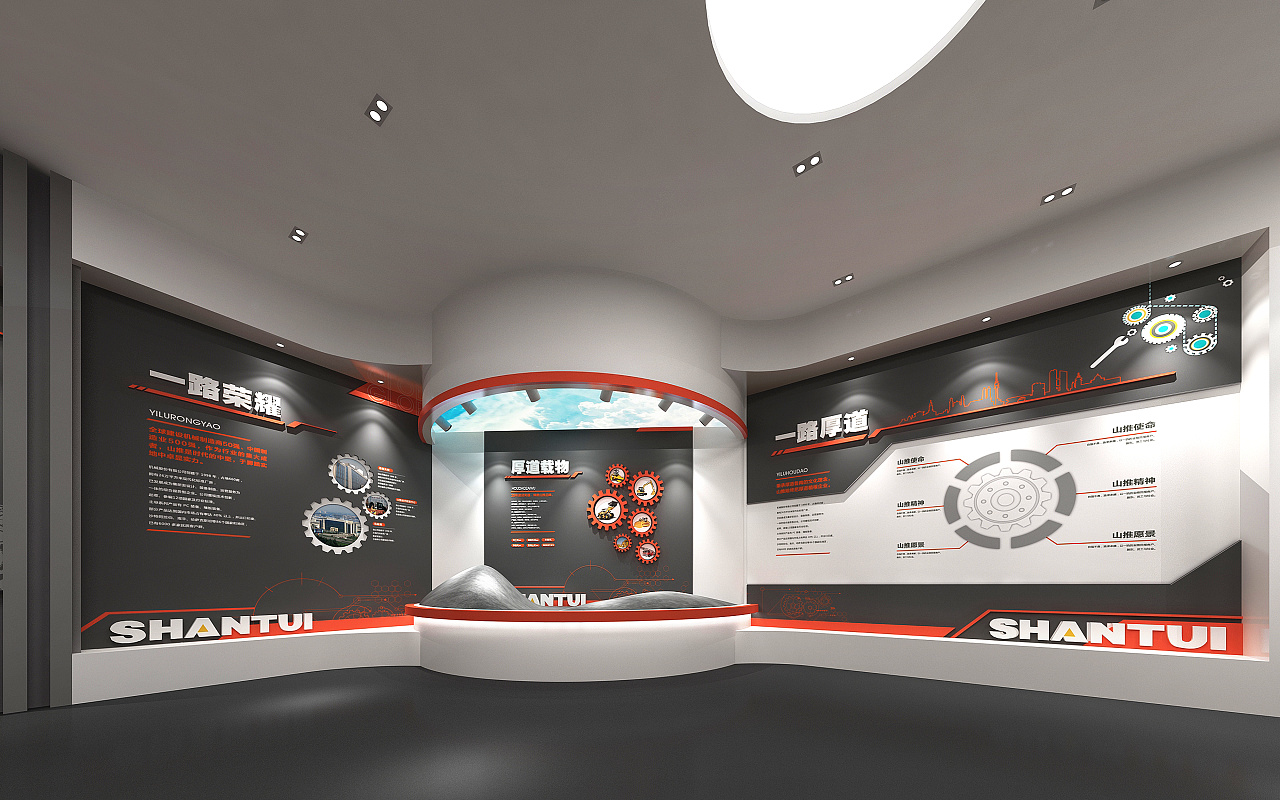 我所负责所有平面展示和部分墙面造型,空间和效果则是空间设计师去