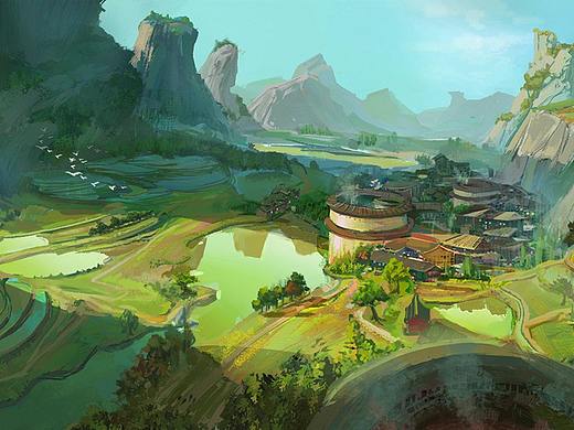 2D场景概念设定——2018.07期岗前实训部作品