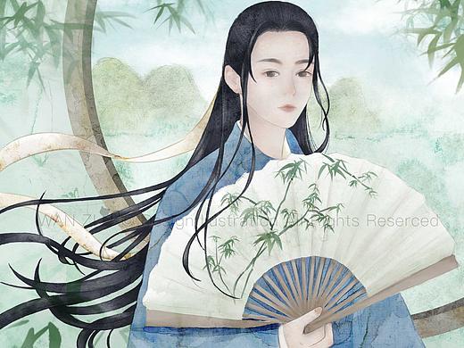 古风水彩人物练习