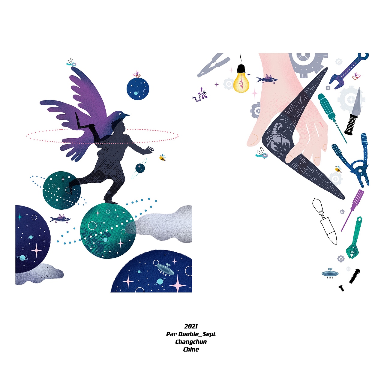 儿童文学插图（图ZMjc4Mjc4Mzgw） - 商业插画 - 站酷设计师Double_Sept原创素材 - 站酷ZCOOL
