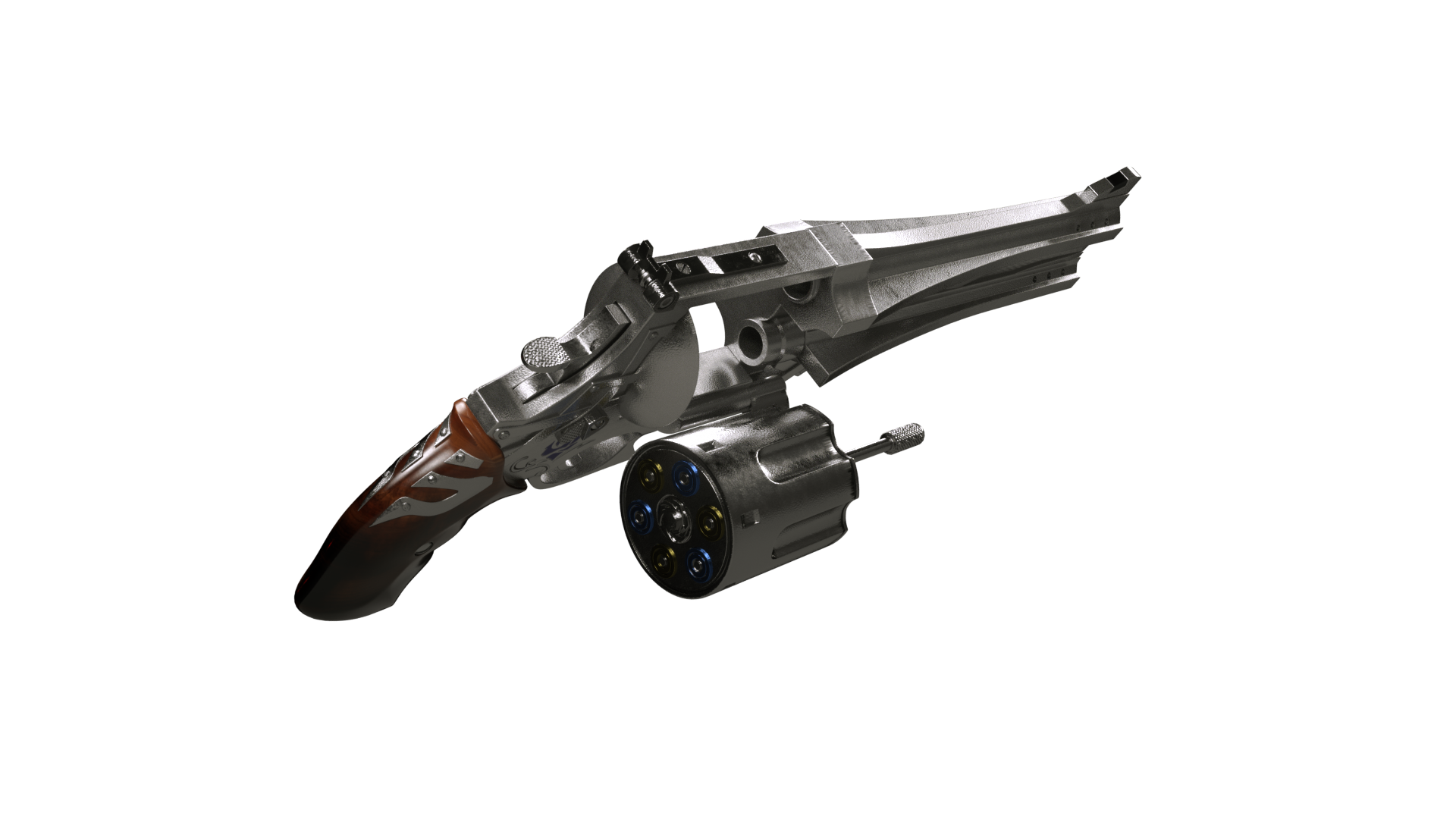 【c4d建模】鬼泣5——湛蓝玫瑰