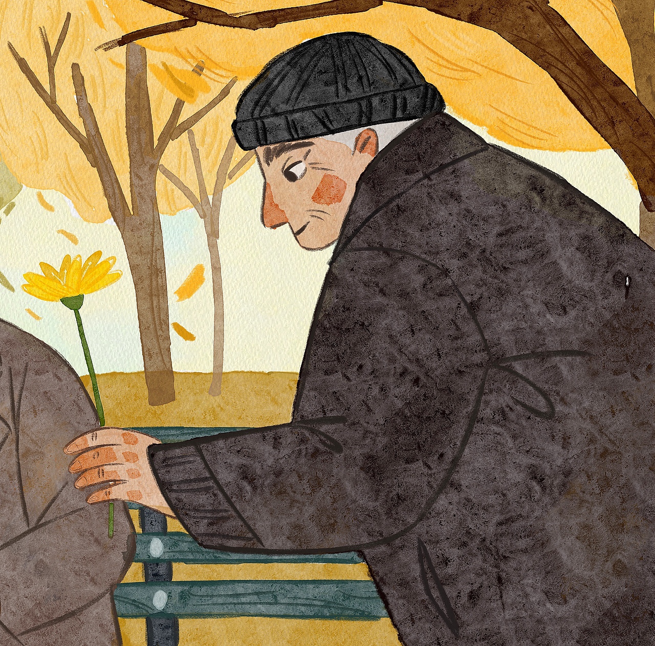 电影插画《秋天的童话》