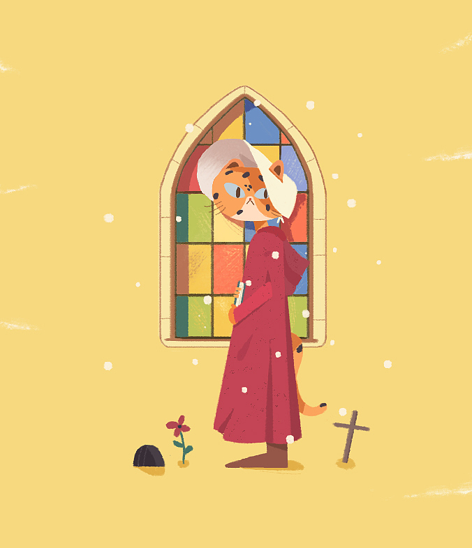 饭太稀插画临摹