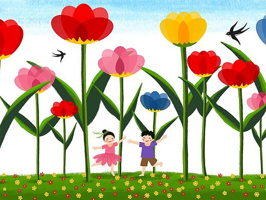 儿童插画-四季合集