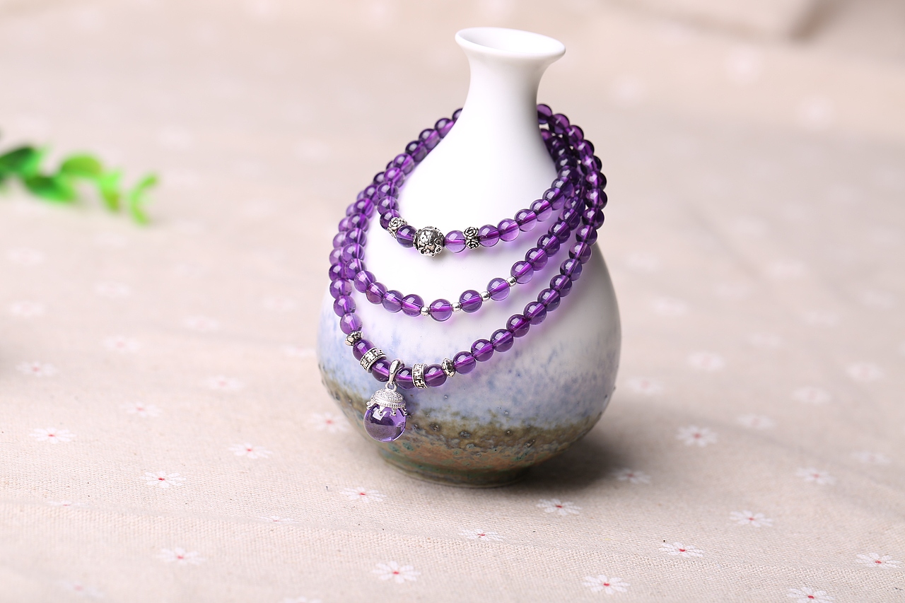 紫水晶多圈手链（图ZNzkxNjYwNDg=） - 产品摄影 - 站酷设计师奇点电商传媒原创素材 - 站酷ZCOOL