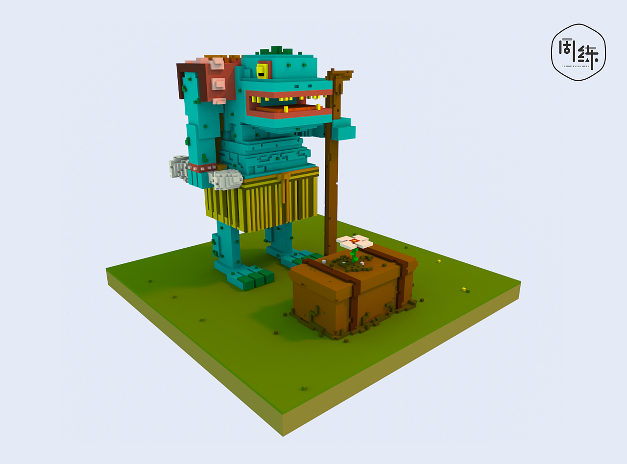 一周一练第四季第六周:体素化设计|三维|建筑/空