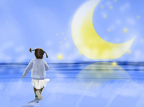 逐月的女孩子（个人主页-ZMjQ0NjA1NjQ=） - 创作习作 - 站酷设计师天雨琪琪原创素材 - 站酷ZCOOL