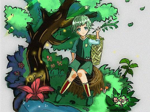 创作练习-魔法男孩-木