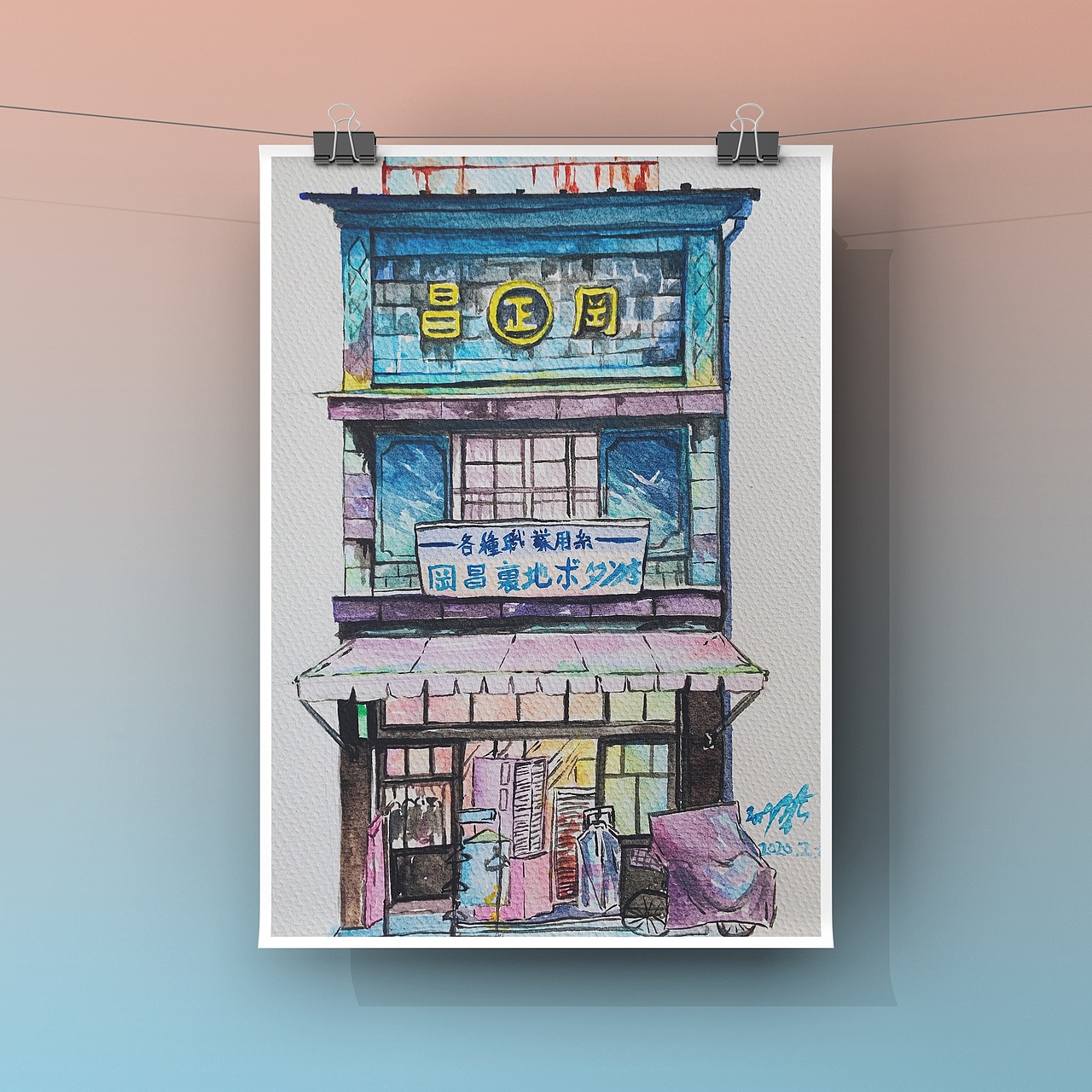 东京老铺（图ZMTk3OTE4OTA4） - 绘画 - 站酷设计师陈家小肥鸡原创素材 - 站酷ZCOOL