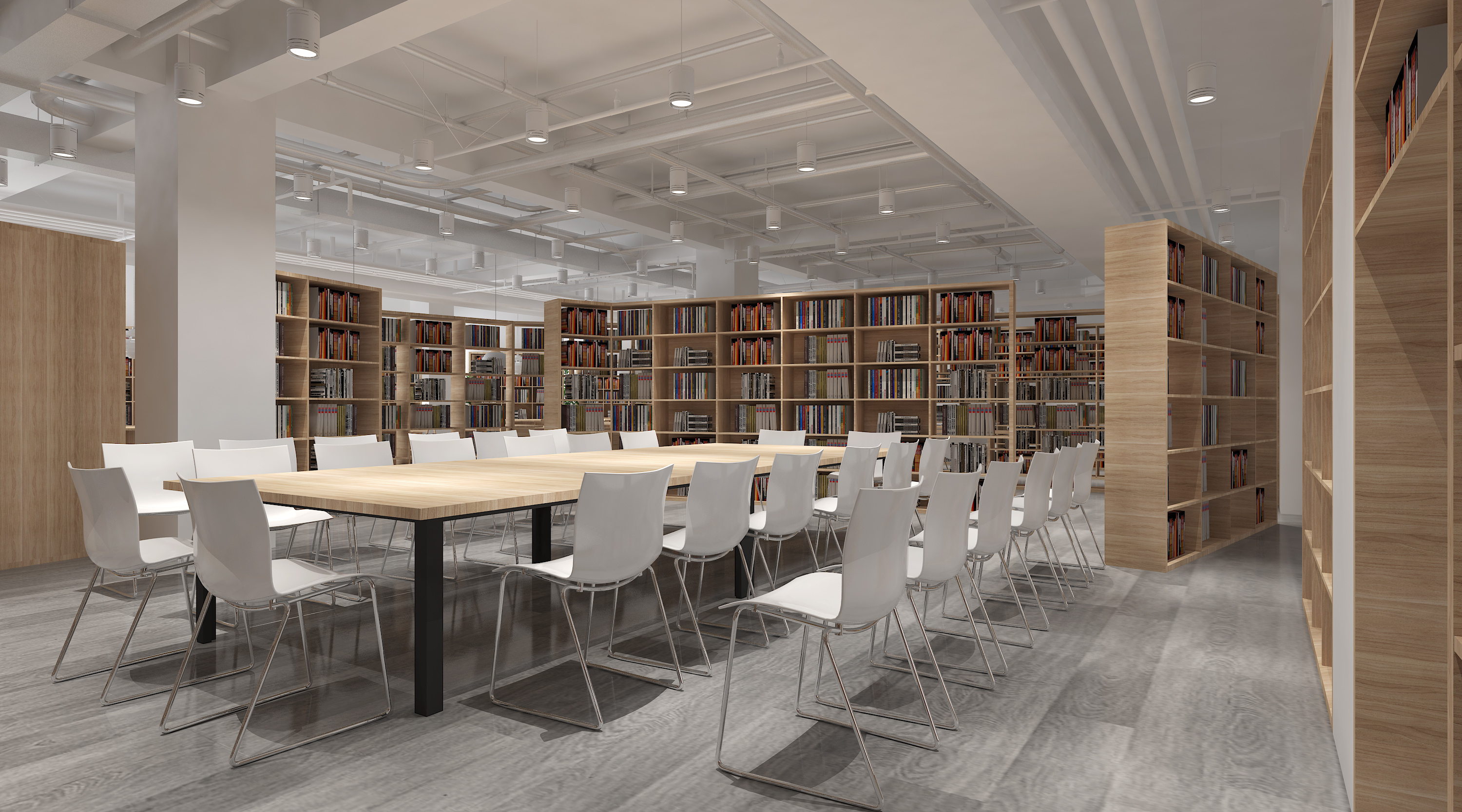 湖北大学图书馆五楼艺术文献中心改造|空间|家装设计|武汉有所空间