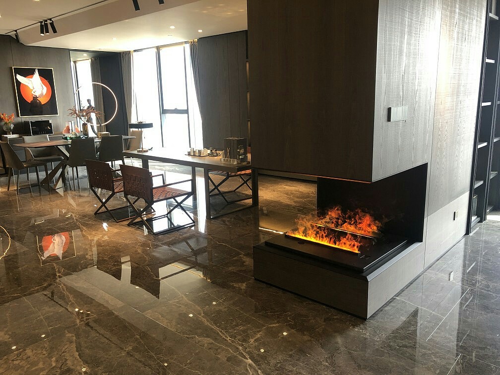 欧式4D高端别墅雾化壁炉,用质感换美感