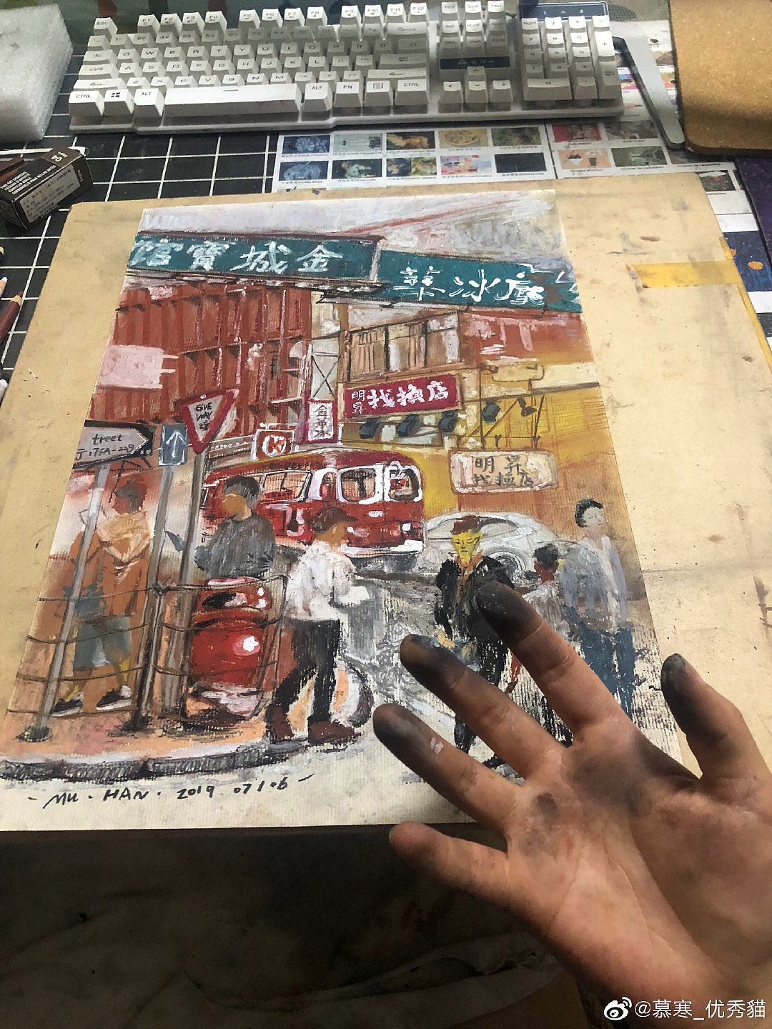综合材料-生活中的点点滴滴之小美好（图ZMTY5ODA4NjI4） - 艺术插画 - 站酷设计师MUHAN_W原创素材 - 站酷ZCOOL