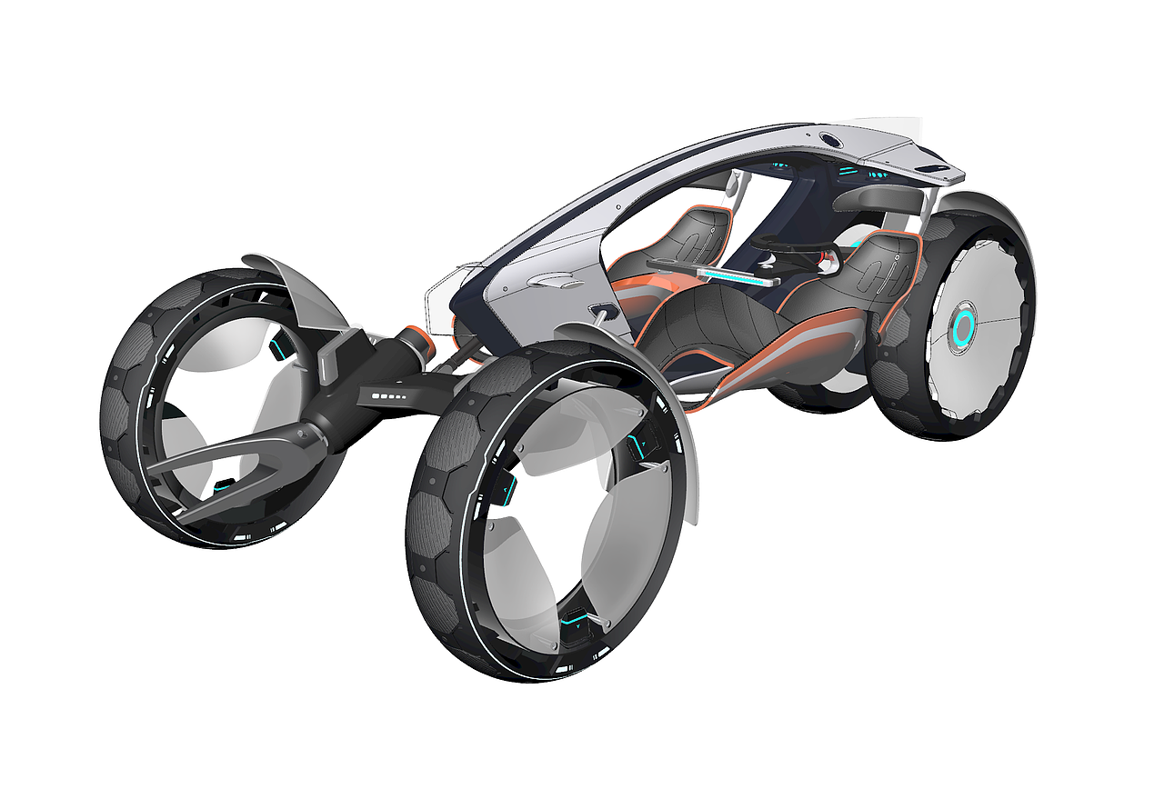 Rhino/Keyshot建模渲染习作18—交通工具