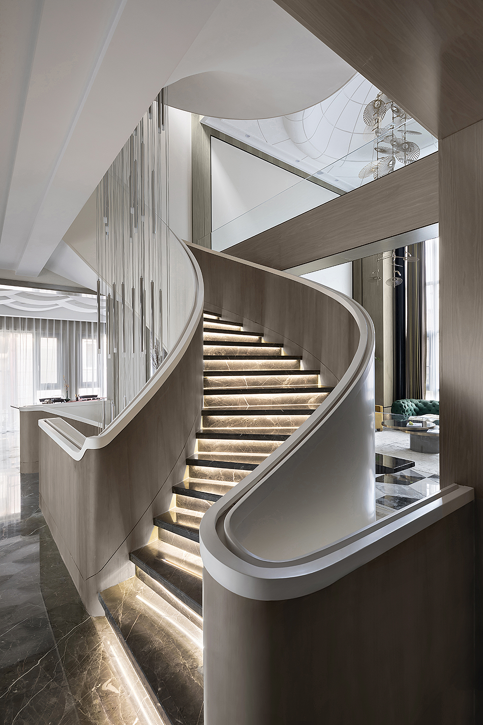 700㎡​私人别墅，超美的色彩设计！（图ZMjE3MjAyNDEy） - 家装设计 - 站酷设计师尚和SOHOME原创素材 - 站酷ZCOOL