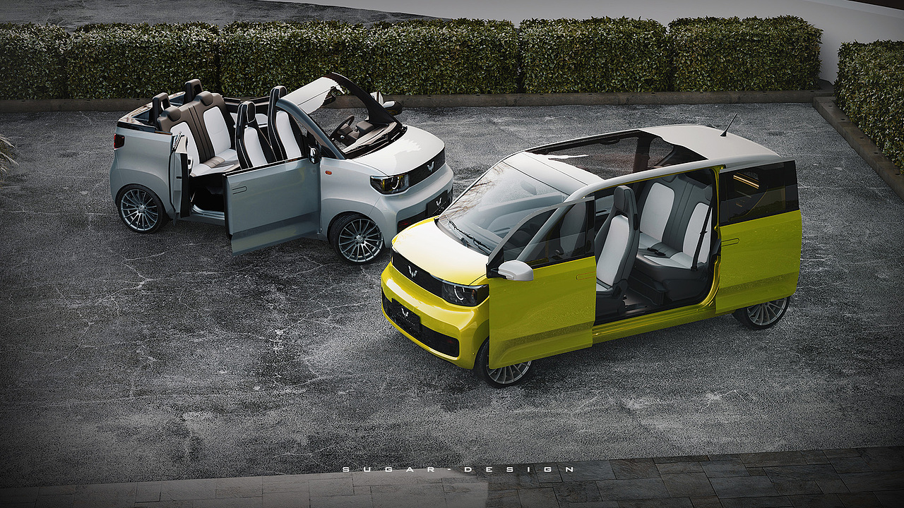 五菱宏光miniev四座敞篷车新车预览