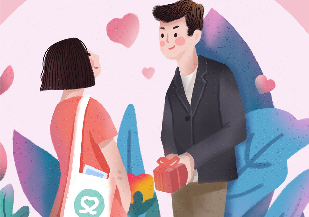 父亲节、端午、情人节、中秋、国庆 启动页 插画风格