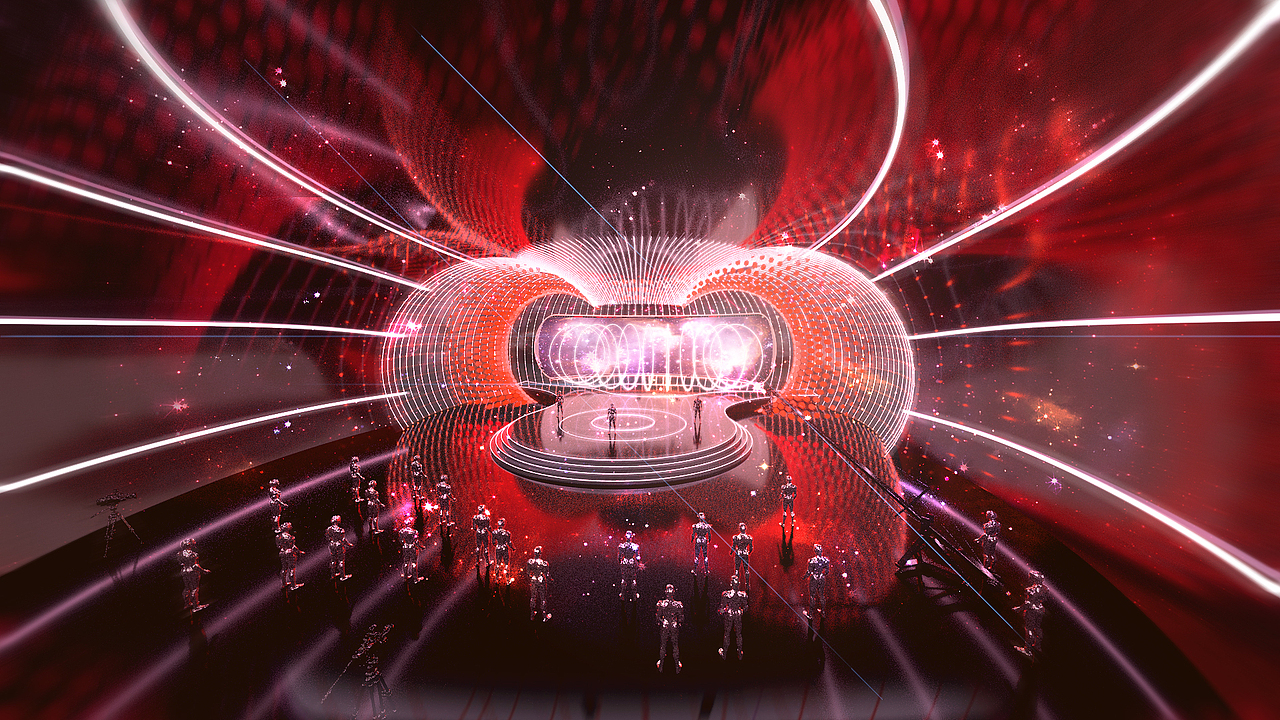 《2020网络春晚》舞美效果设计（图ZMTkzODEwMTQ4） - 舞台美术 - 站酷设计师軏云YUEYUN原创素材 - 站酷ZCOOL