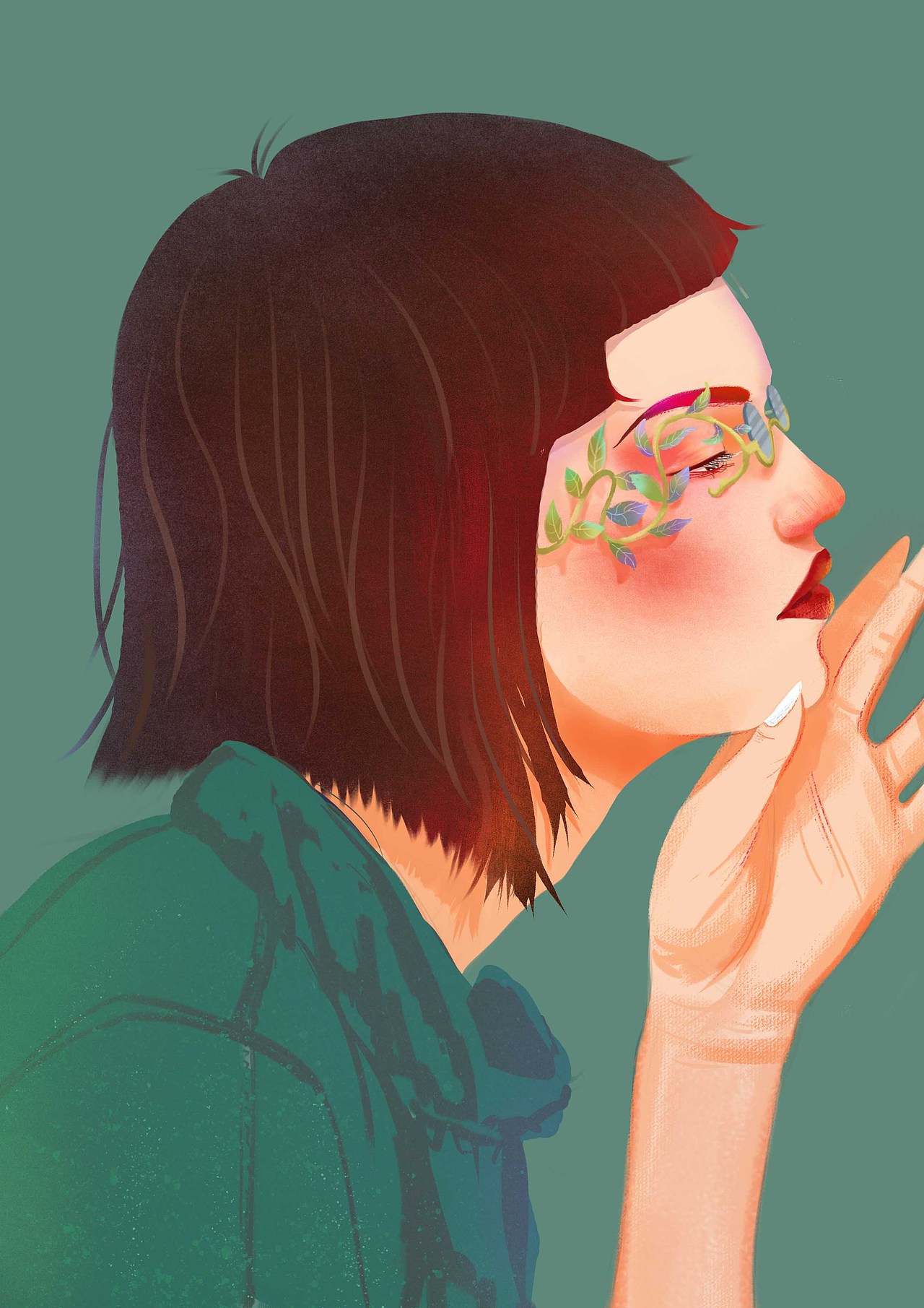 单人侧脸|插画|艺术插画|堪忍世界某画者_原创作品-站酷zcool