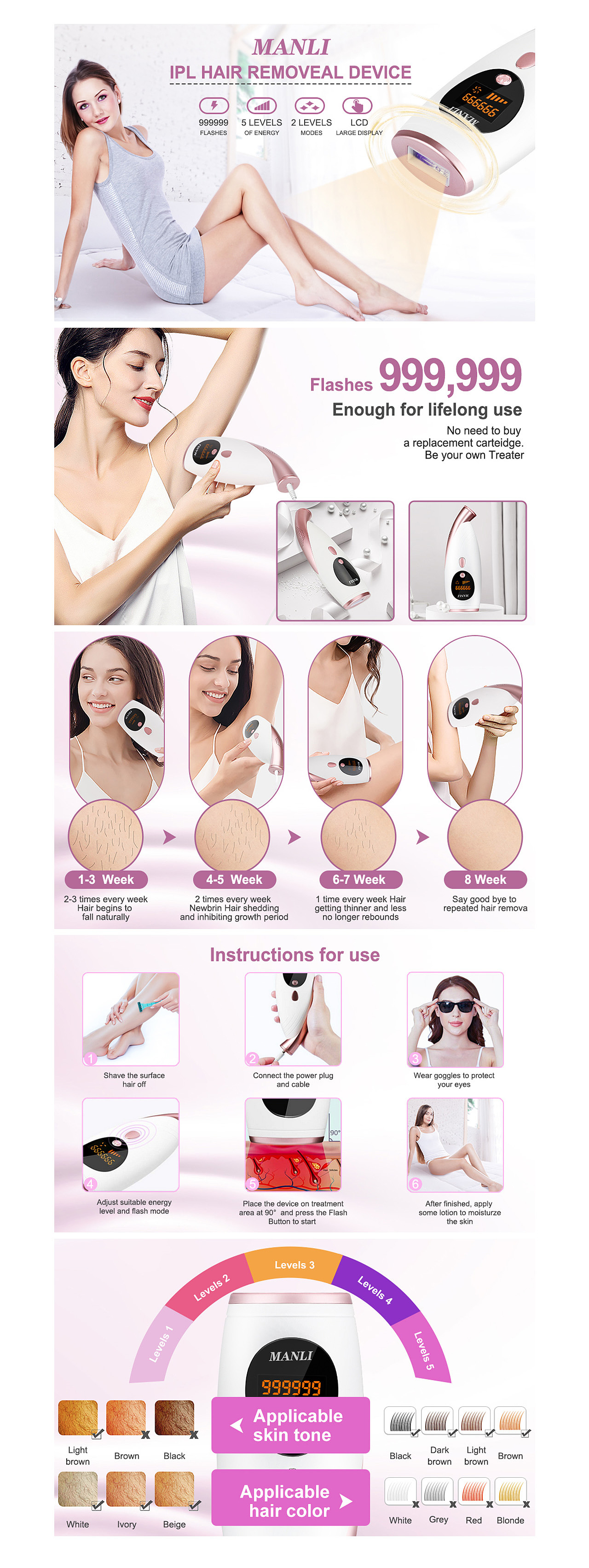 亞馬遜作品（IPL脫毛儀）（圖ZMjYxMTE5MTc2） - 生活用品 - 站酷設(shè)計師子書敘白原創(chuàng)素材 - 站酷ZCOOL