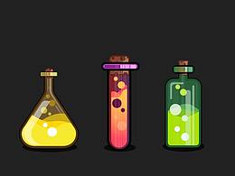 多彩多样的试管瓶子