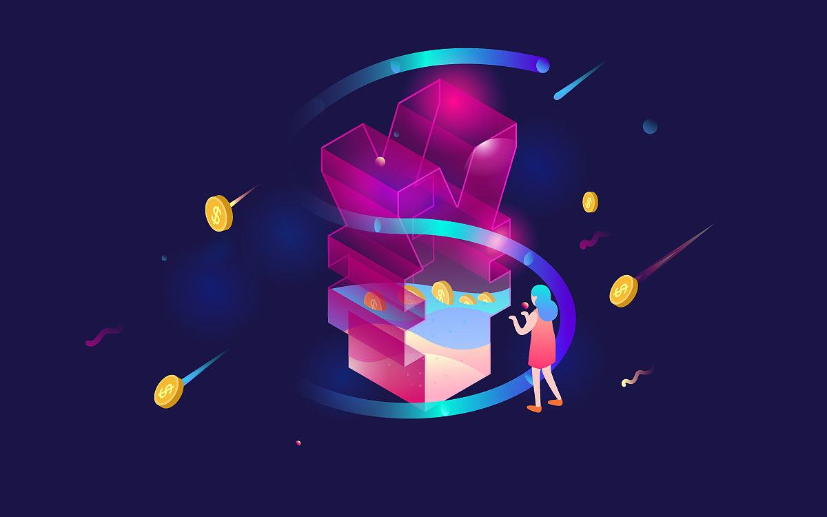 2.5D金融经济插画（图ZMTQ3NzEyOTky） - 创作习作 - 站酷设计师xuanxun原创素材 - 站酷ZCOOL