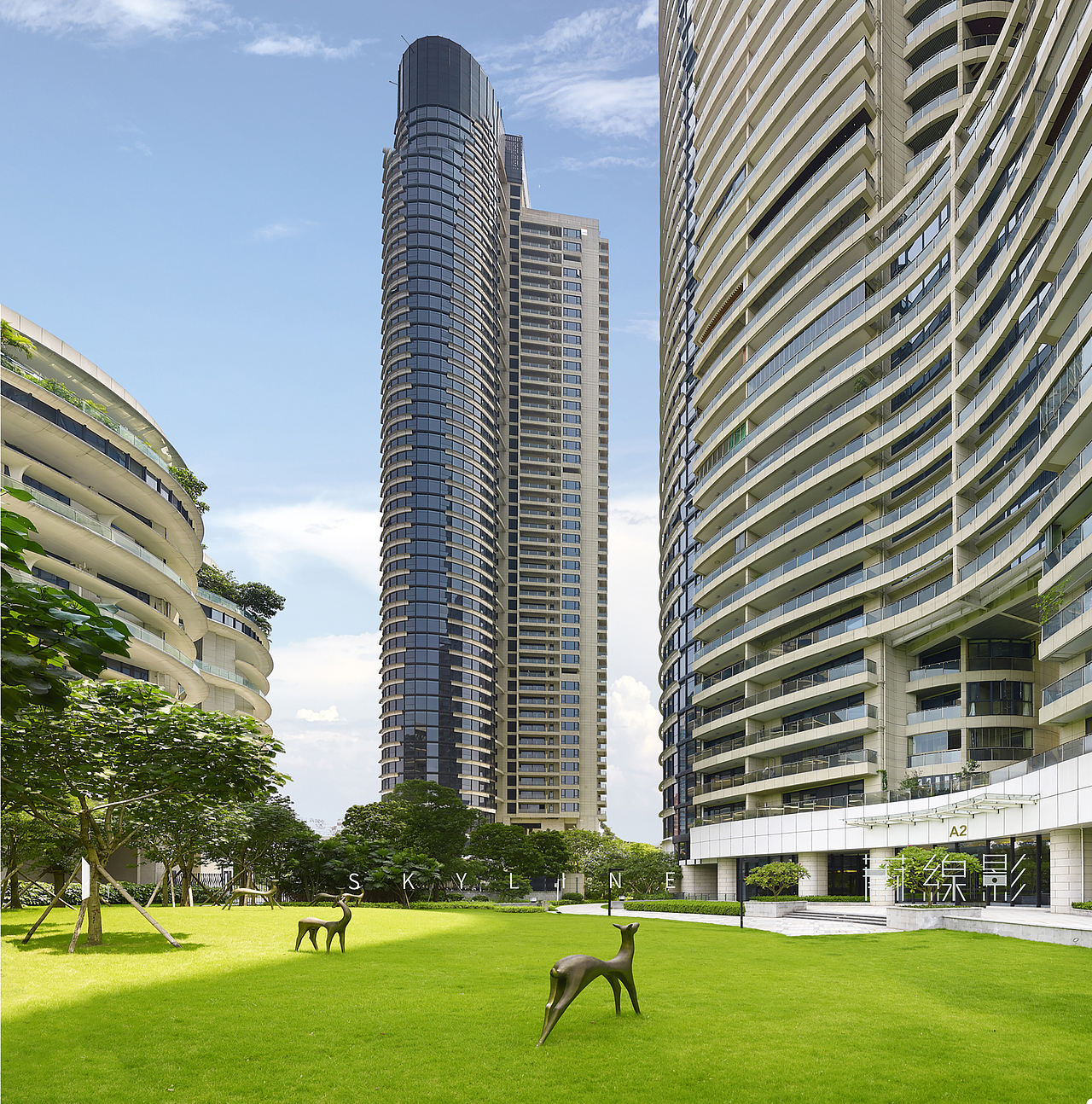 黄誉蔚建筑地产摄影|广州天誉半岛花园 白鹅潭豪宅标杆