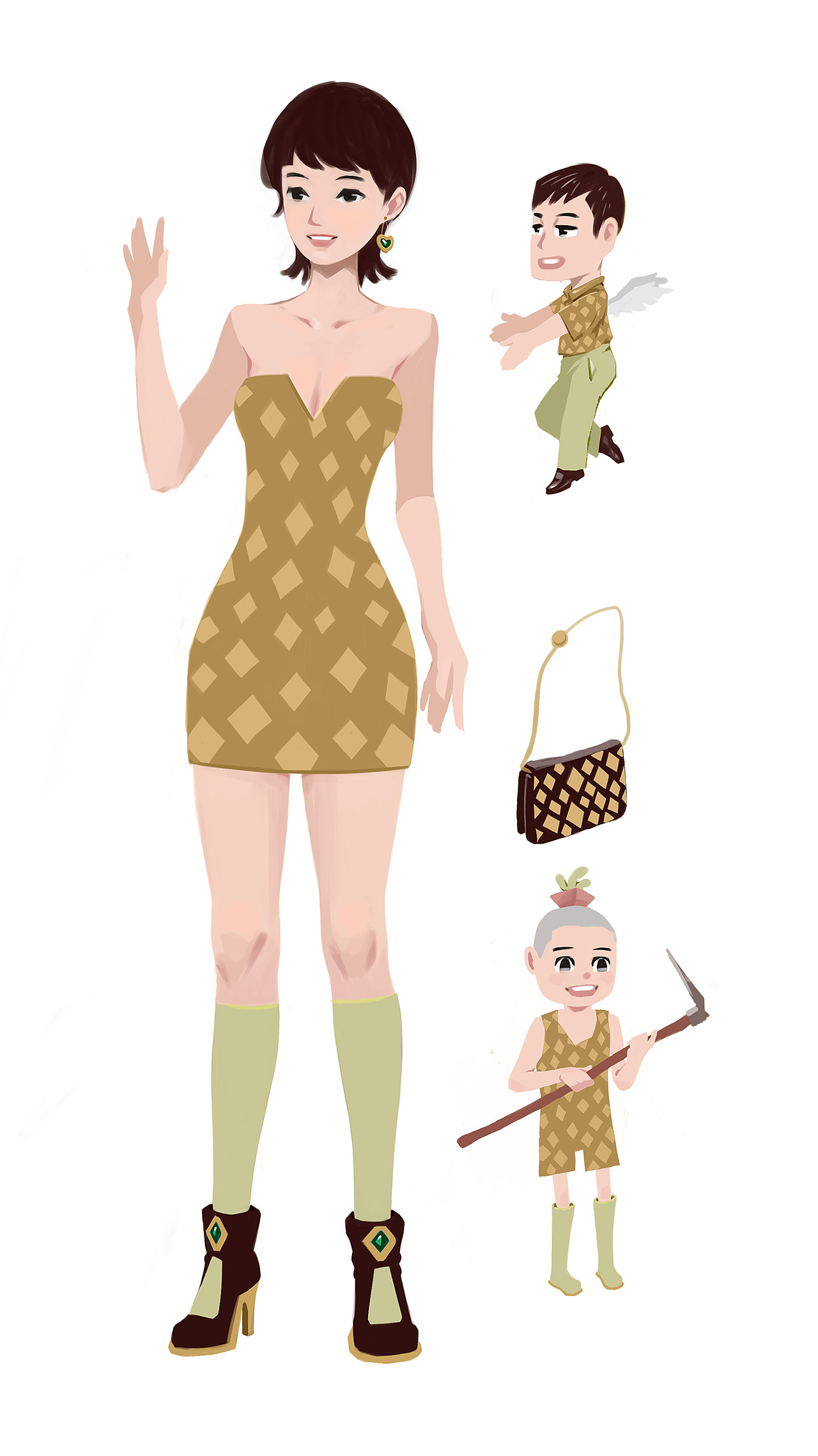 女孩们（图ZMjkzMTcyNTAw） - 创作习作 - 站酷设计师aszzz原创素材 - 站酷ZCOOL