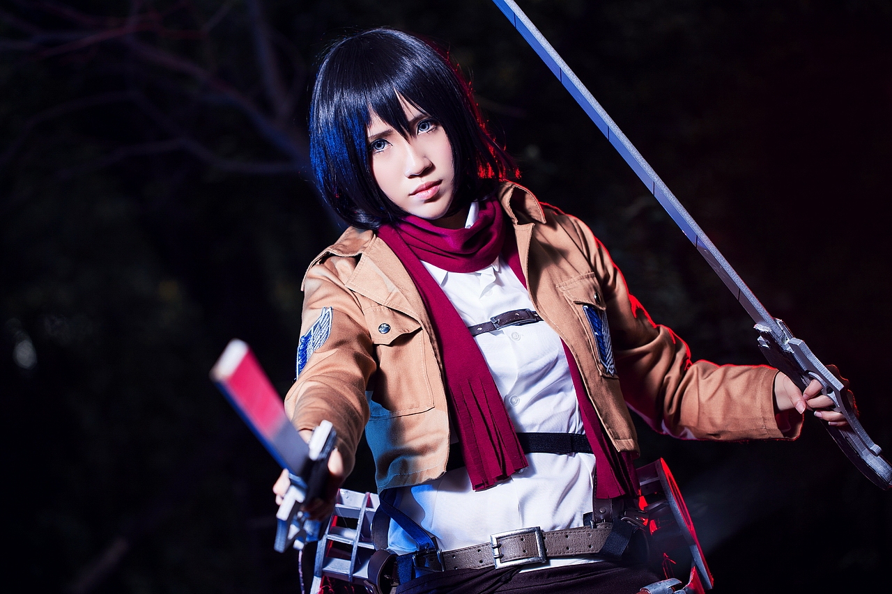 cosplay进击的巨人三笠