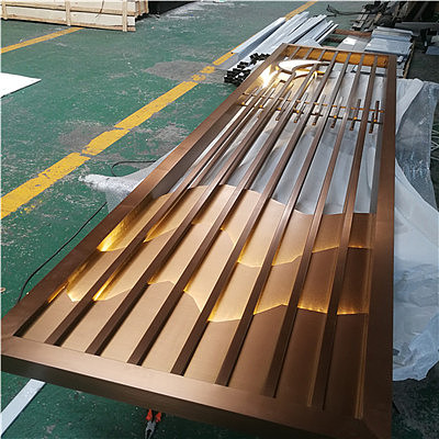 精美不锈钢屏风制作不锈钢仿古铜屏风隔断众钰定制