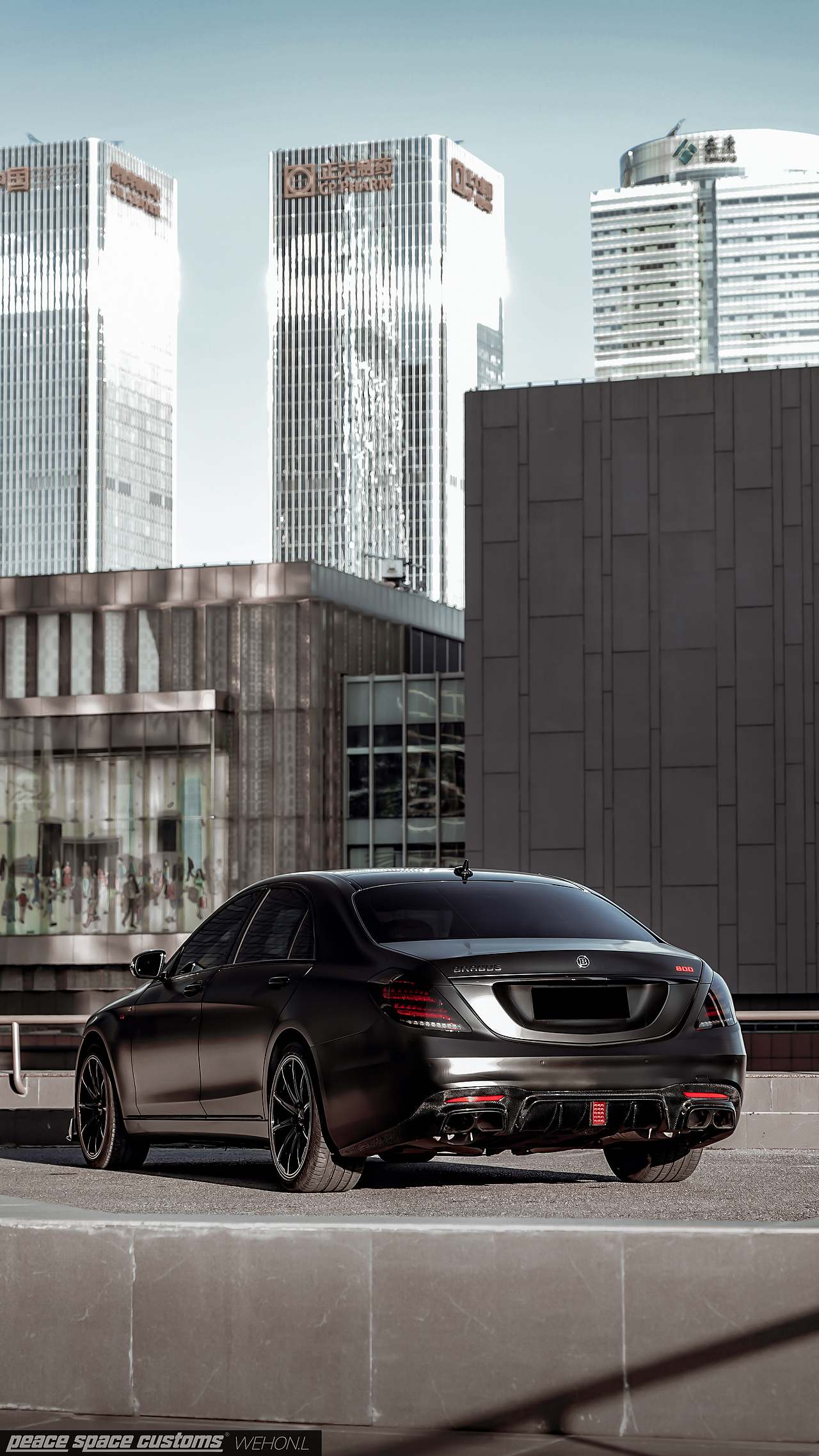 汽车摄影奔驰sw222巴博斯套件