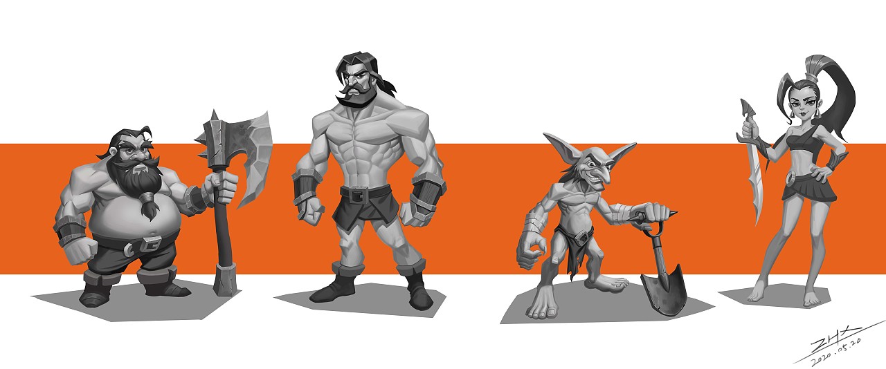 欧美卡通风角色