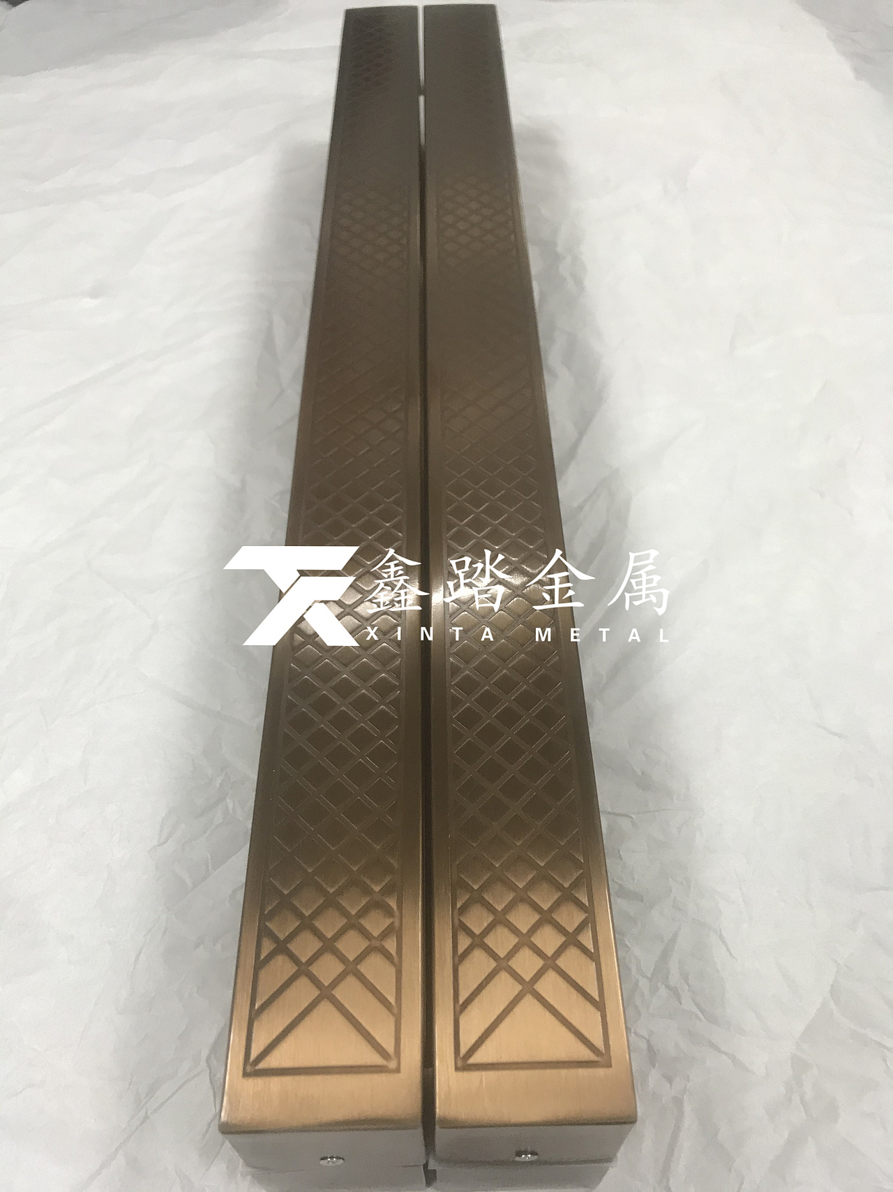 中式仿古铜不锈钢蚀刻祥云拉手复古经典不锈钢大门拉手