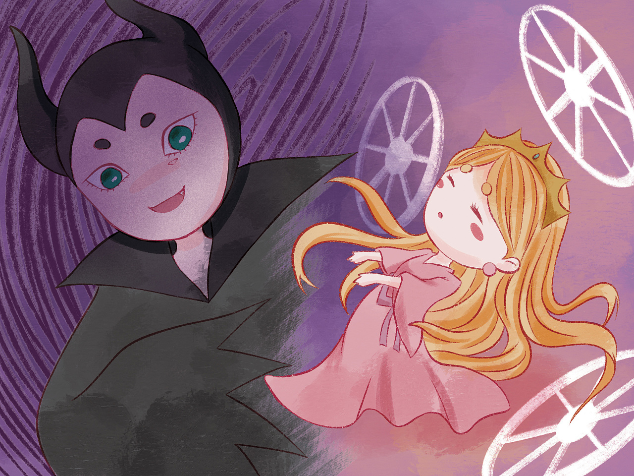 睡美人 绘本|插画|绘本|泫冰喵喵 - 原创作品 - 站酷 (zcool)