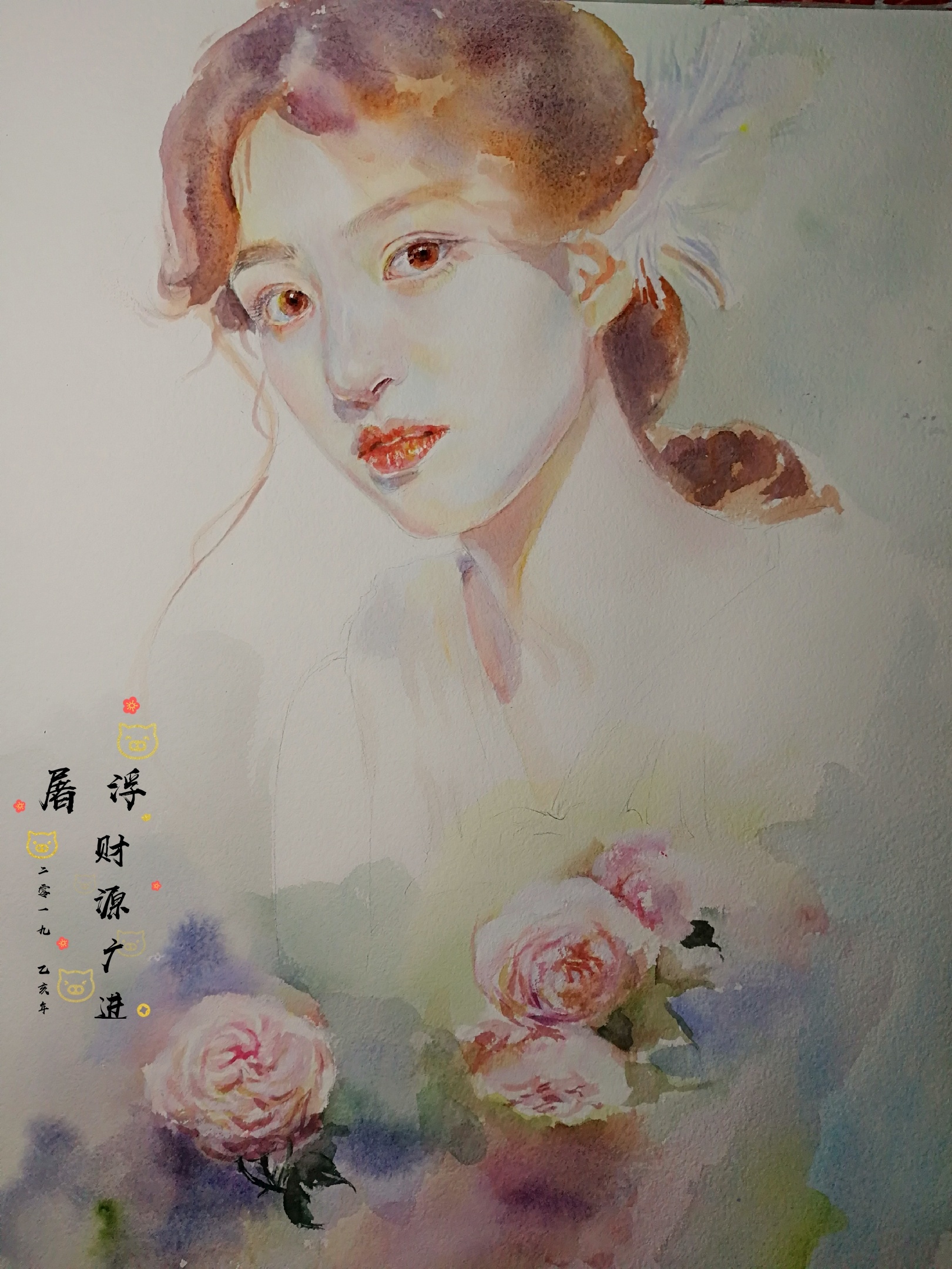 水彩人物|插画|插画习作|浮屠yn - 原创作品 - 站酷 (zcool)