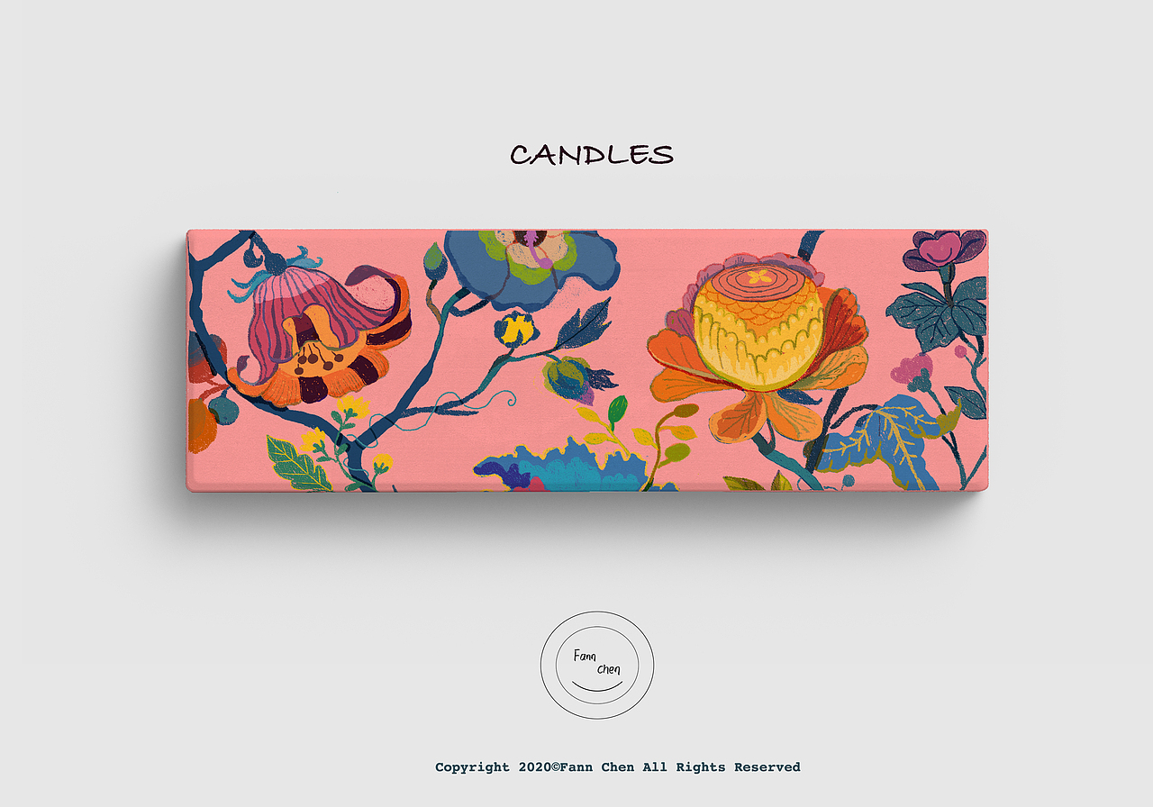 香薰蜡烛包装插画（图ZMjEzMzY5NTMy） - 商业插画 - 站酷设计师Fann帆原创素材 - 站酷ZCOOL