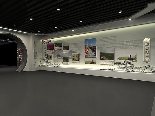 文化展厅         3D效果图制作