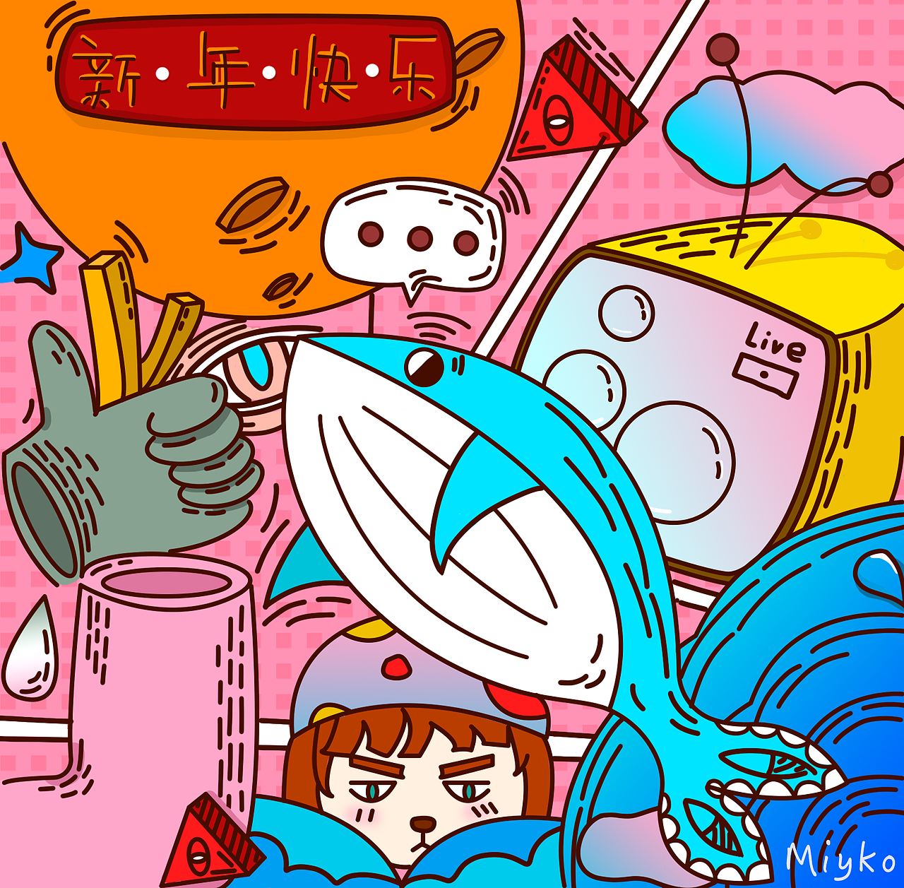 小练习（图ZMTA2MzcwNDcy） - 图案 - 站酷设计师miyko原创素材 - 站酷ZCOOL