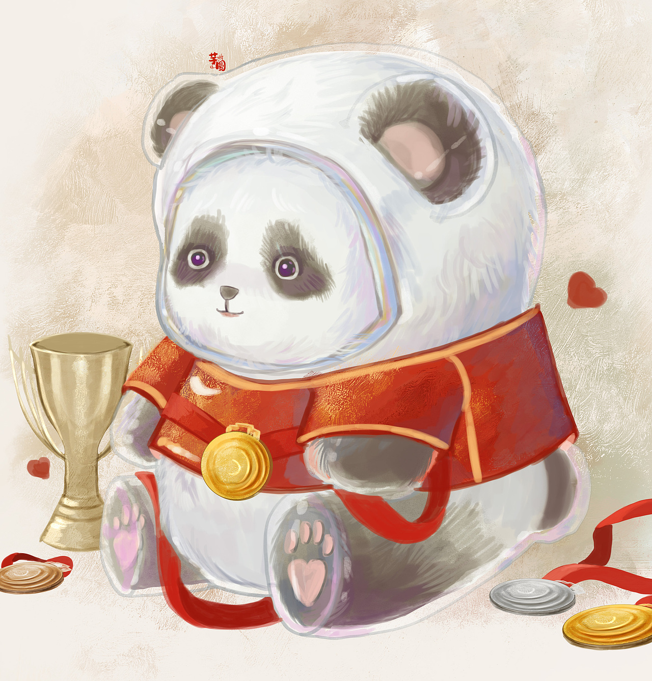 冰墩墩（图ZMjg3MTcxNjky） - 绘本 - 站酷设计师是芋圆圆啊原创素材 - 站酷ZCOOL