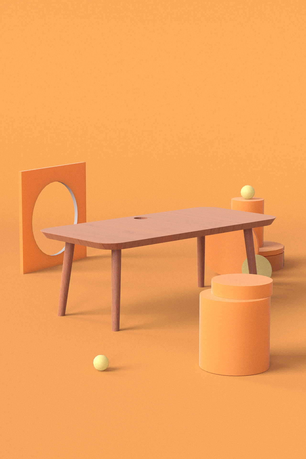 c4d练习_桌子|三维|场景|elio_dong - 原创作品 - 站酷 (zcool)