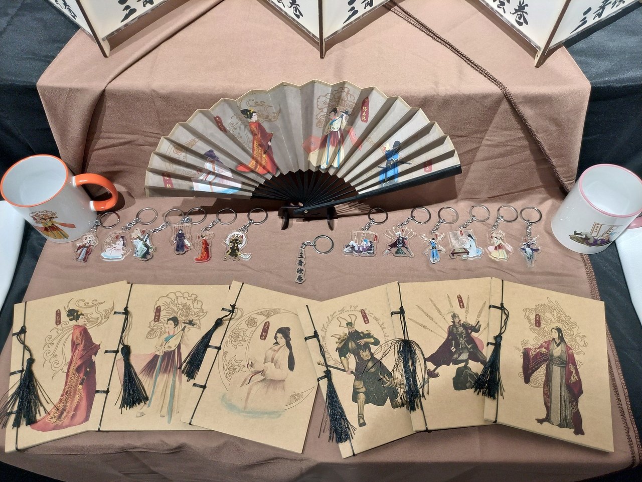 中国古壁画与山西历史人物插画结合（毕业设计）