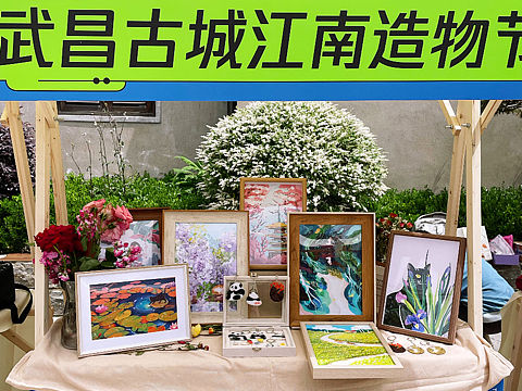 插画摊主儿摆摊ing