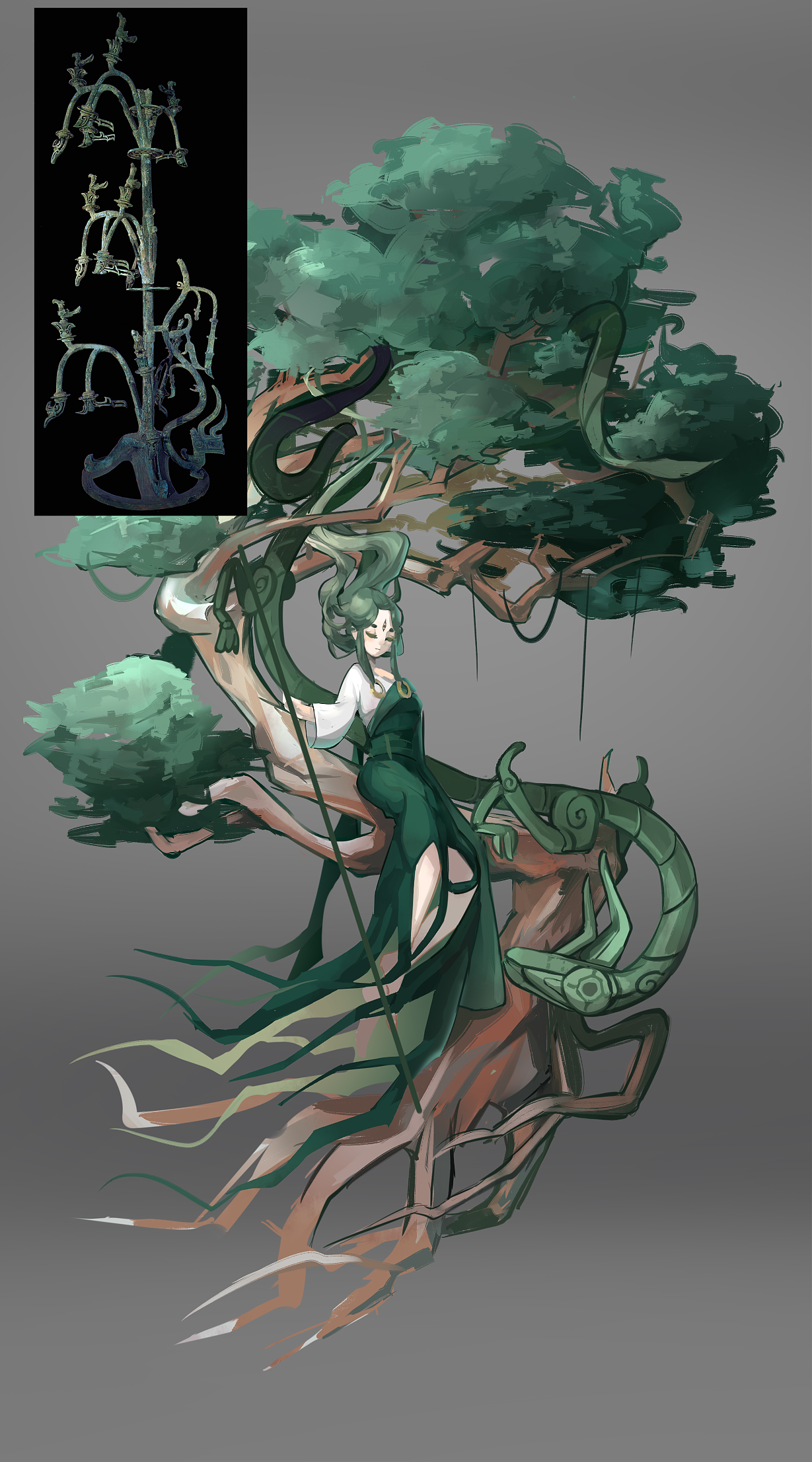 青铜神树拟人练习