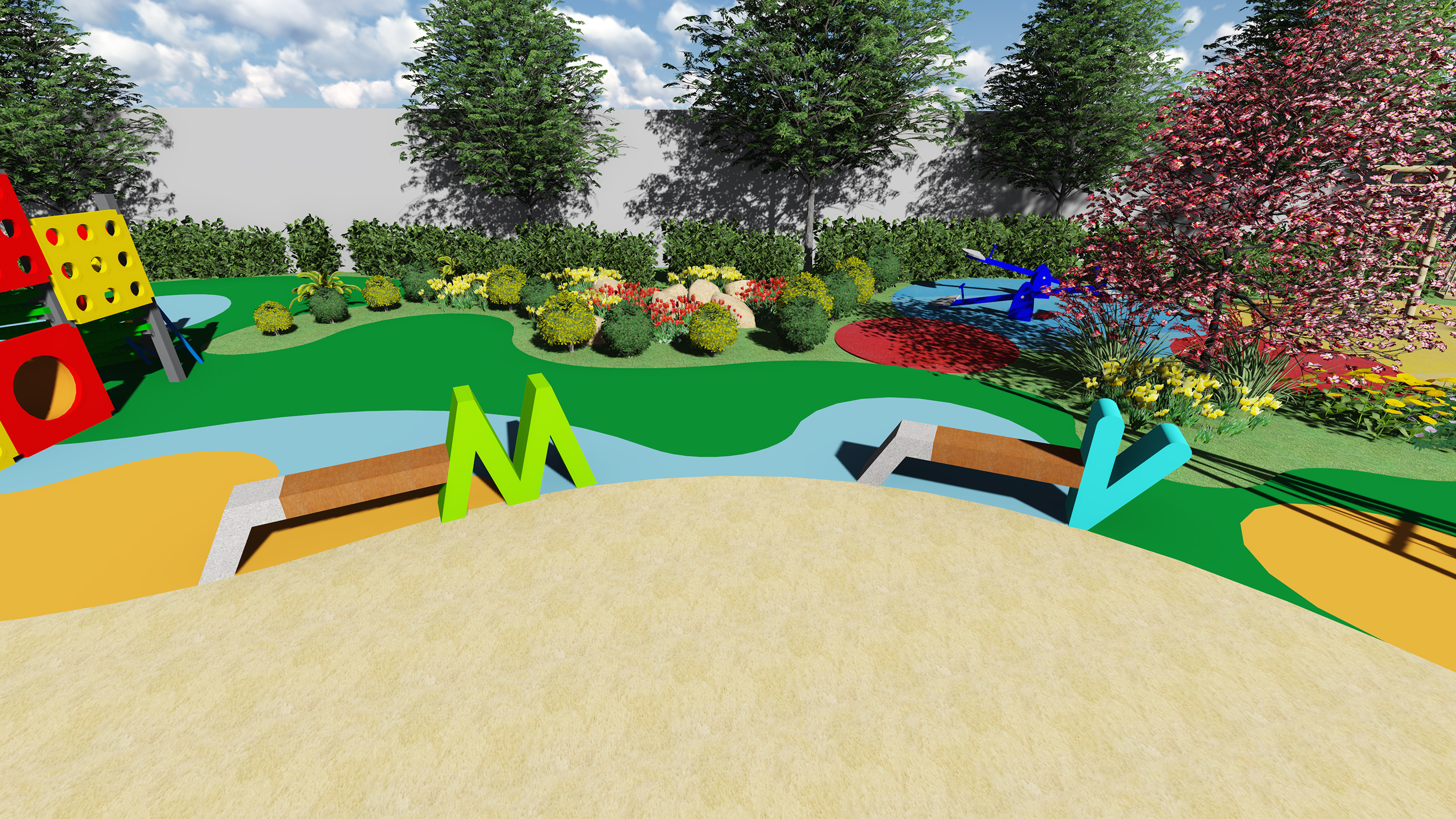 幼儿园空地景观环境设计