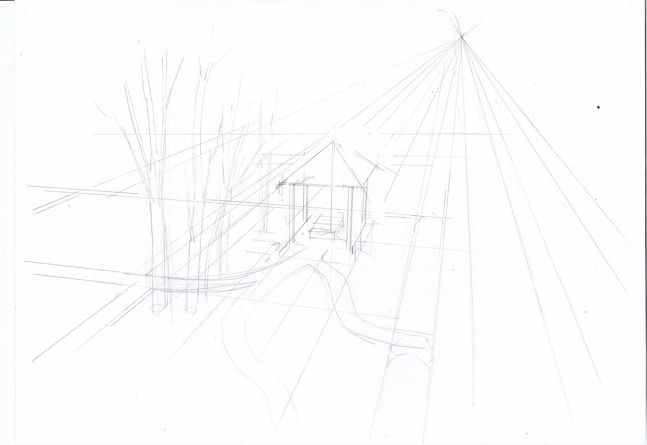 风景园林手绘马克笔效果图