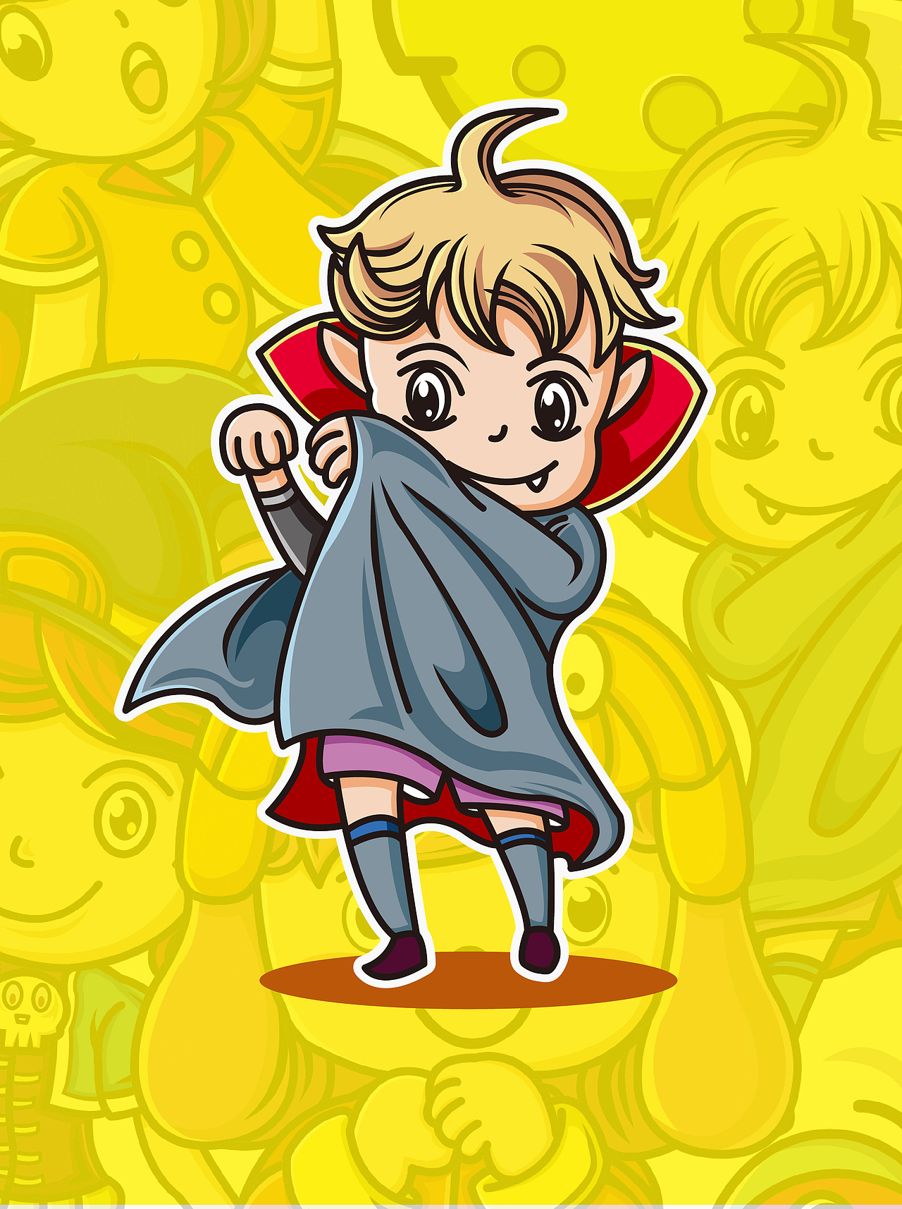 万圣节快乐/Q版卡通贺图