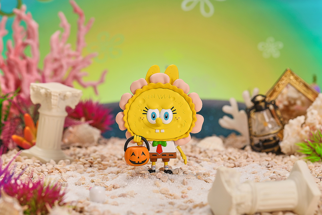 泡泡玛特×海绵宝宝labubu系列 盲盒摄影_盒气正视觉-站酷zcool