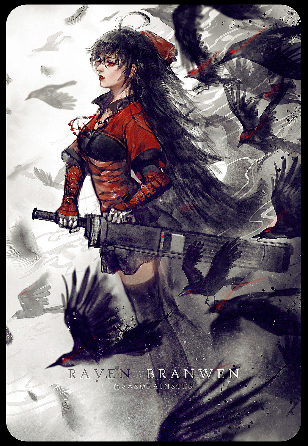 rwby墨笔涂鸦（图ZMTU3MzI0NzM2） - 创作习作 - 站酷设计师壳中蝎原创素材 - 站酷ZCOOL
