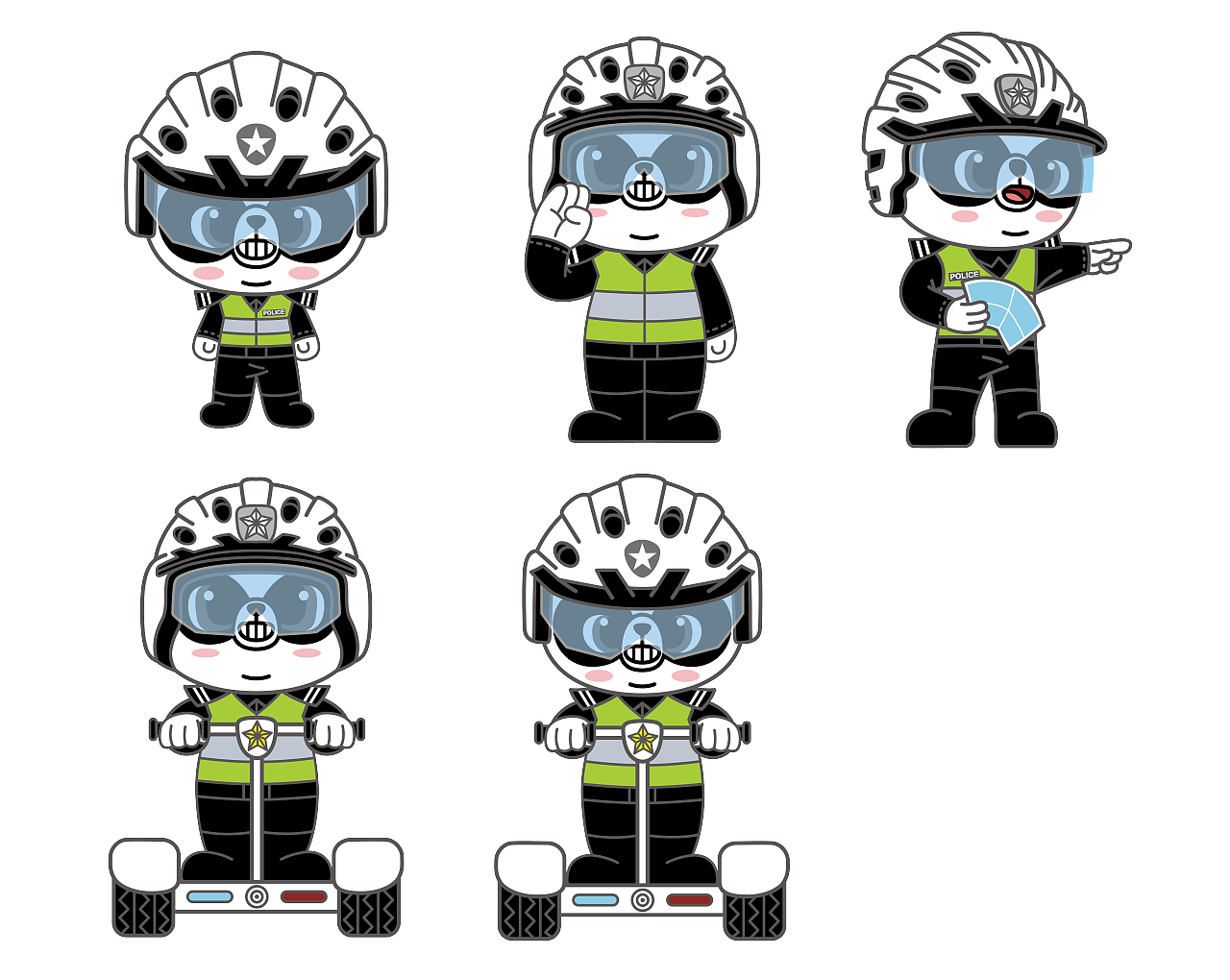 都市捍卫者之熊猫警察ip基础形象展示